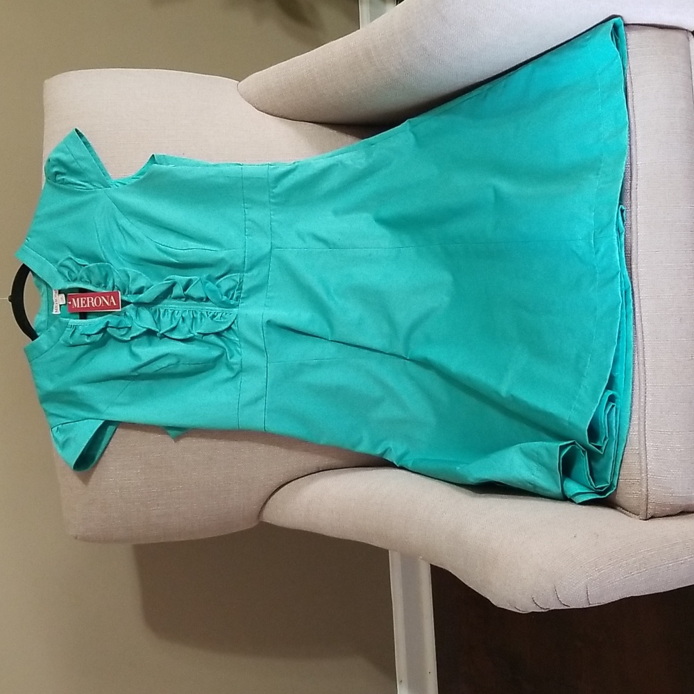 Green Vneck dress